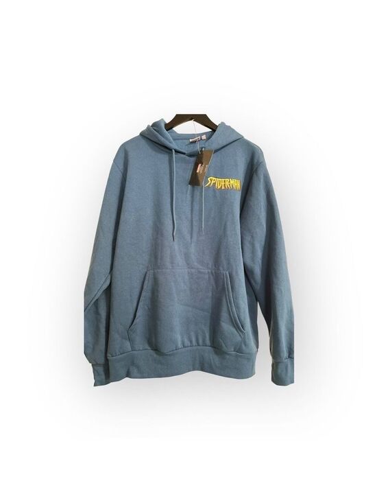 Marvel Other - NWT Marvel Blue Hoodie with Yellow Graphic Men’s Size LG